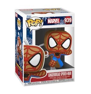 Gingerbread Spider-Man Funko Pop #939 Bobble-Head Marvel Vinyl Figure NIB MCU